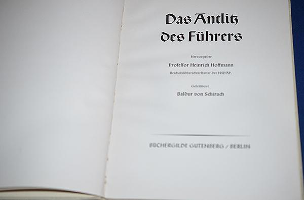 ADOLF HITLER OFFICIAL PICTURE BOOK, AH DAS ANTLITZ DES FUHRERS.