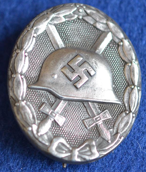 THIRD REICH WOUND BADGE IN SILVER.