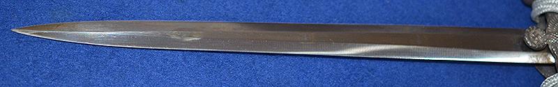 ARMY OFFICERS DAGGER BY EICKHORN COMPLETE WITH STRAP AND KNOT, MINT CONDITION.