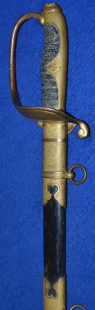 JAPANEASE WW2 NAVAL OFFICERS DRESS SWORD.