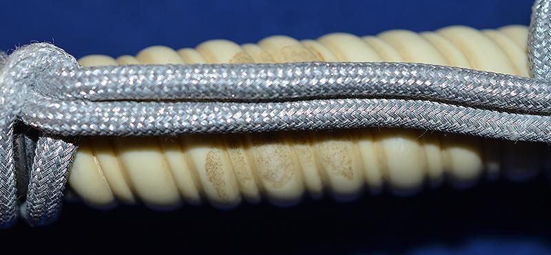 THIRD REICH ARMY OFFICERS DAGGER BY HOLLER COMPLETE WITH STRAPS AND KNOT.