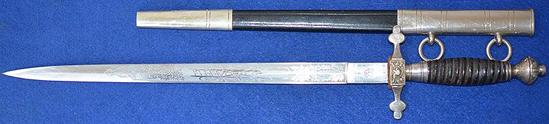 GERMAN FIRE SERVICE OFFICERS DAGGER BY EICKHORN.