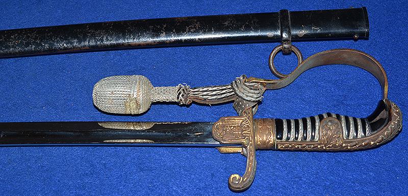 THIRD REICH ARMY OFFICERS SWORD BY EICKHORN COMPLETE WITH KNOT.