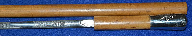 BRITISH MILITARY SWORD STICK.