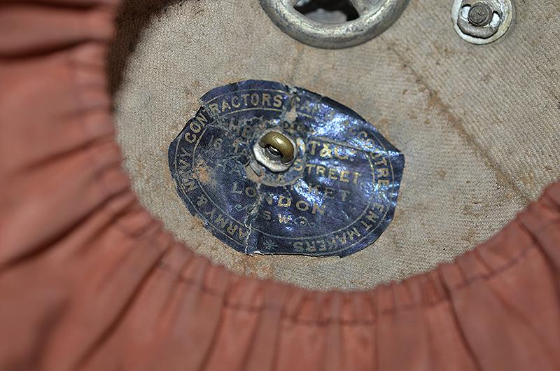 BRITISH VICTORIAN 5TH WEST YORK MILITIA OFFICERS GREEN CLOTH HELMET.
