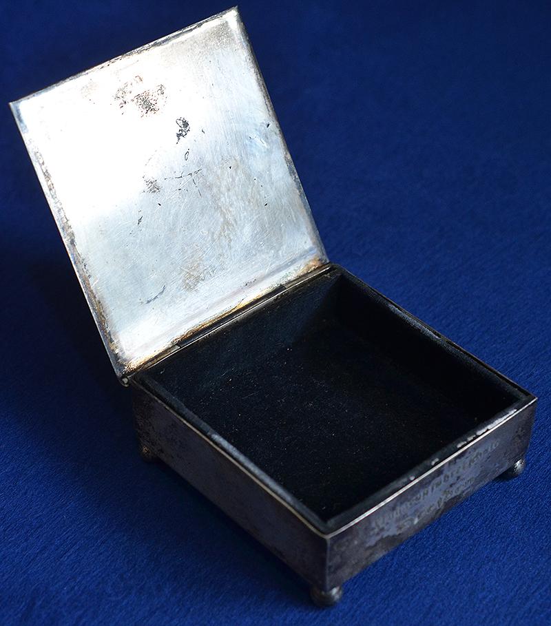 LUFTWAFFE SILVER TRINKET BOX.