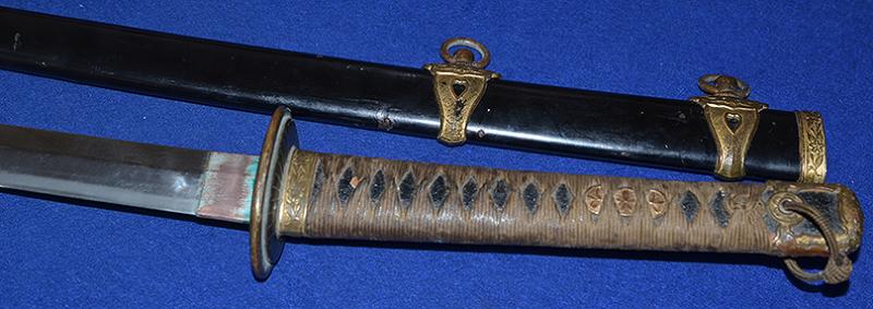 WW2 JAPANESE NAVAL OFFICERS KATANA SWORD.