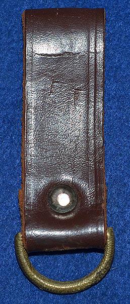 BROWN LEATHER DAGGER BELT LOOP.