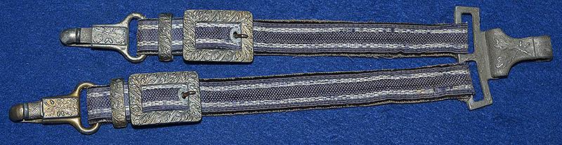LUFTWAFFE DAGGER STRAPS, DELUXE QUALITY.