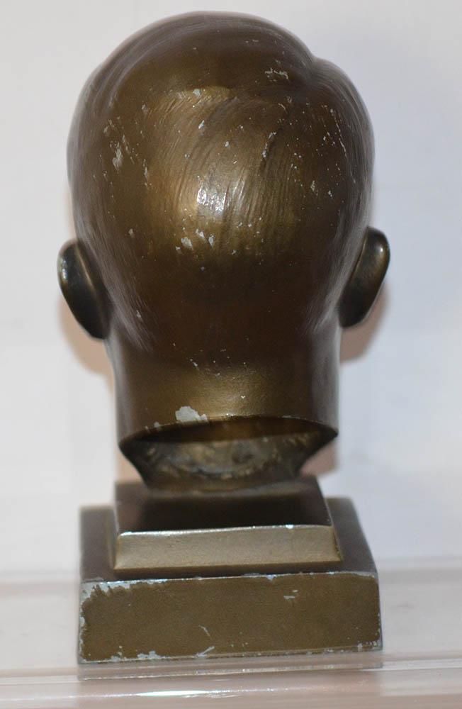 BRONZE BUST OF THE FUHRER ADOLF HITLER.
