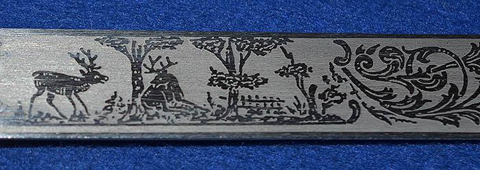 THIRD REICH RIFLE ASSOCIATION DAGGER BY ALCOSO COMPLETE WITH KNOT AND FROG HANGER.