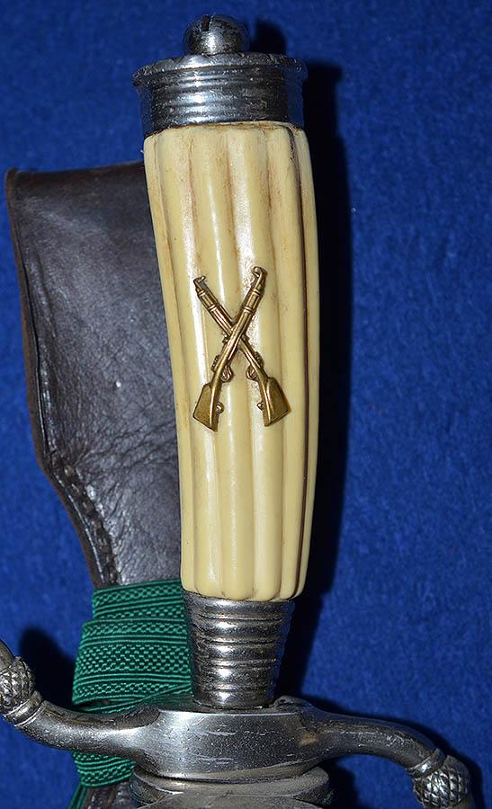 THIRD REICH RIFLE ASSOCIATION DAGGER BY ALCOSO COMPLETE WITH KNOT AND FROG HANGER.
