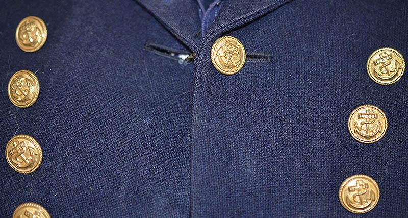 GERMAN 1930's CHILDS NAVAL UNIFORM WITH PHOTOGRAPH OF THE BOY WEARING THIS ACTUAL UNIFORM.