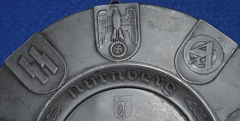 NSDAP NURNBERG RALLY COMEMORATIVE PLATE.