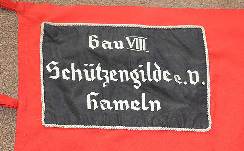 THIRD REICH SPORTS ORGANISATION FLAG FOR A RIFFLE ASSOCIATION CLUB.