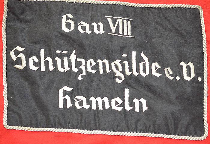 THIRD REICH SPORTS ORGANISATION FLAG FOR A RIFFLE ASSOCIATION CLUB.