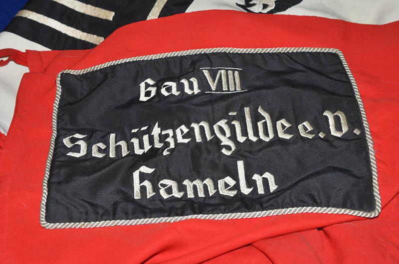 THIRD REICH SPORTS ORGANISATION FLAG FOR A RIFFLE ASSOCIATION CLUB.