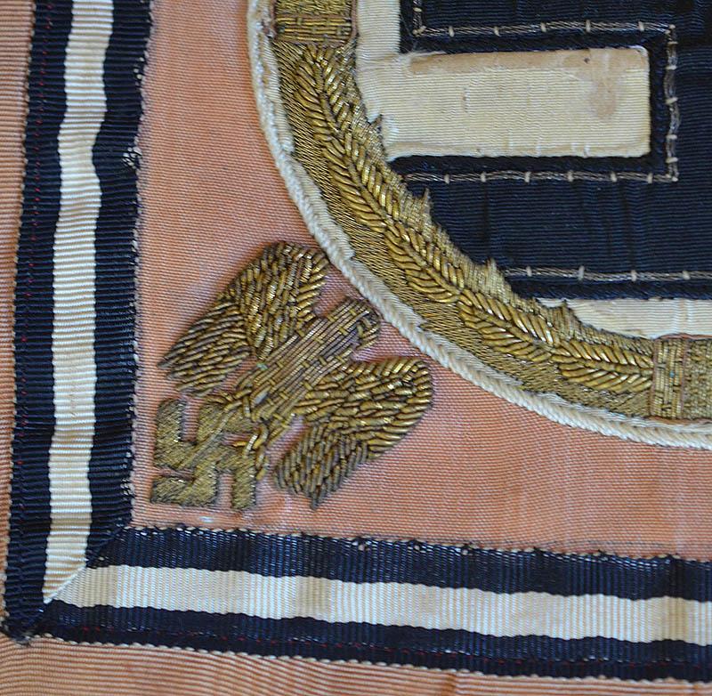 ADOLF HITLER BULLION FUHRER STANDARD, WREATH RIBBON.