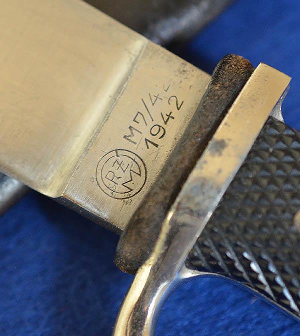 HITLER YOUTH KNIFE BY WKC DATED 1942.