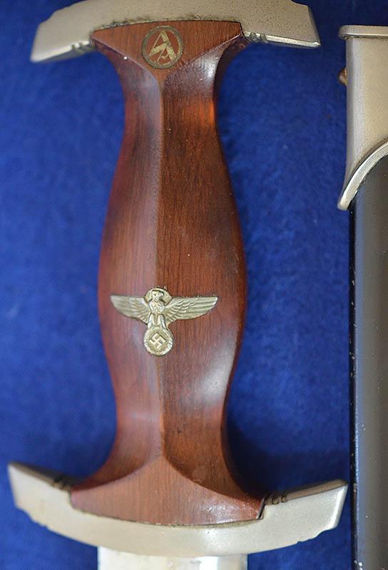 GERMAN NSKK 33 MODEL DAGGER, RZM EXAMPLE BY EICKHORN COMPLETE WITH HANGER.