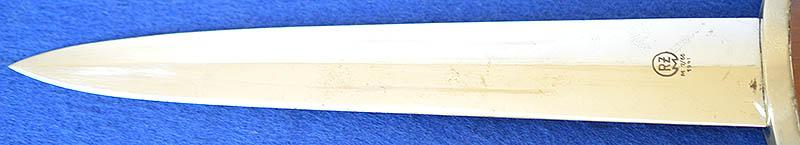 GERMAN NSKK 33 MODEL DAGGER, RZM EXAMPLE BY EICKHORN COMPLETE WITH HANGER.