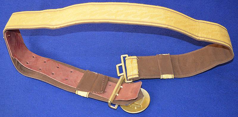 THIRD REICH POLITICAL LEADERS BROCADE BELT.