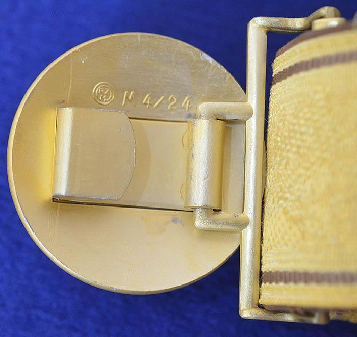 THIRD REICH POLITICAL LEADERS BROCADE BELT.