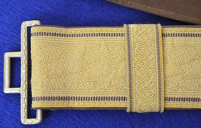 THIRD REICH POLITICAL LEADERS BROCADE BELT.