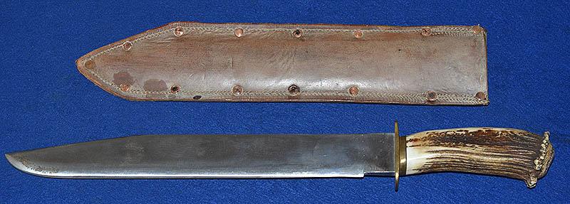 VERY LARGE BOWIE TYPE KNIFE.