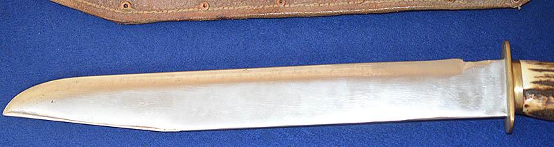 VERY LARGE BOWIE TYPE KNIFE.