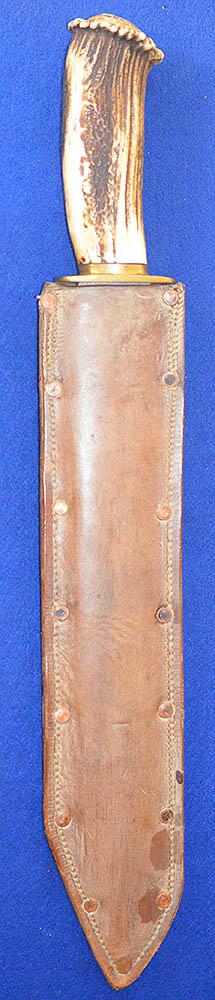 VERY LARGE BOWIE TYPE KNIFE.