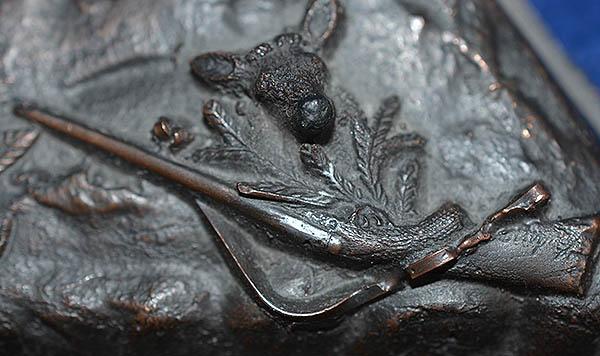 THIRD REICH BRONZE HUNTING ASSOCIATIATION ASH TRAY.
