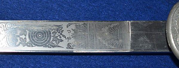 THIRD REICH RIFLE ASSOCIATION DAGGER BY ALCOSO COMPLETE WITH HANGER AND KNOT.