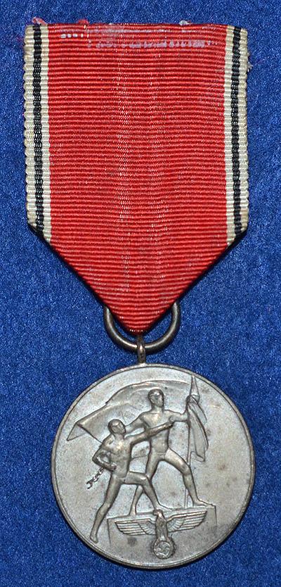 THE AUSTRIAN 1938 AUSCHLUSS MEDAL.