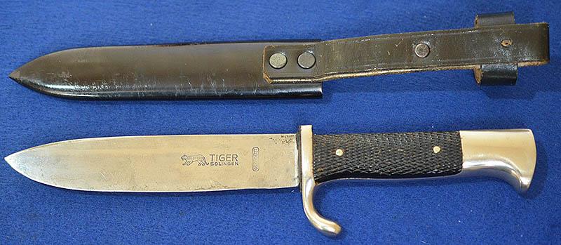 HITLER YOUTH KNIFE WITH MOTTO BY TIGER.