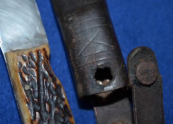 ANTIQUE SWIDISH HUNTING KNIFE.